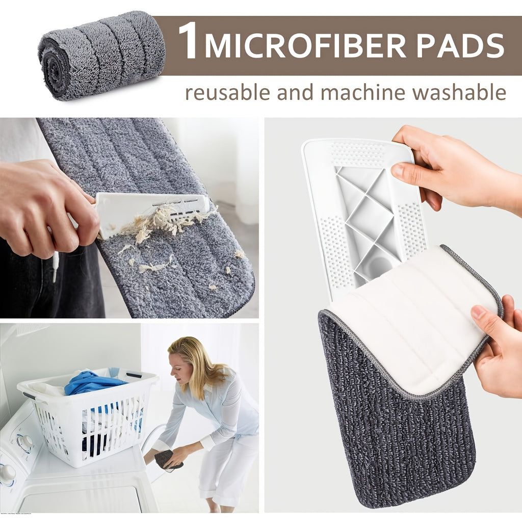 This Multifunctional Microfiber Spray Mop Comes with Replaceable Mop Pads, Making It Ideal for Both Wet And Dry Cleaning on Hardwood, Laminate, Tile, And Ceramic Surfaces. It'S Perfect for Use in Kitchens, Bathrooms, And Living Rooms