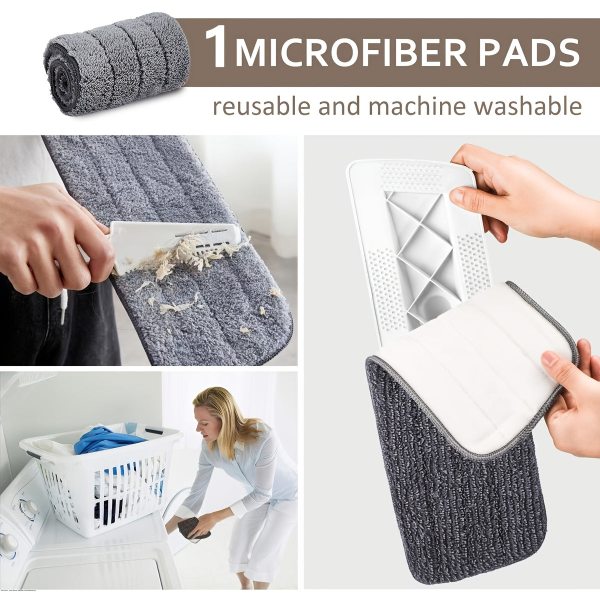 This Multifunctional Microfiber Spray Mop Comes with Replaceable Mop Pads, Making It Ideal for Both Wet And Dry Cleaning on Hardwood, Laminate, Tile, And Ceramic Surfaces. It'S Perfect for Use in Kitchens, Bathrooms, And Living Rooms