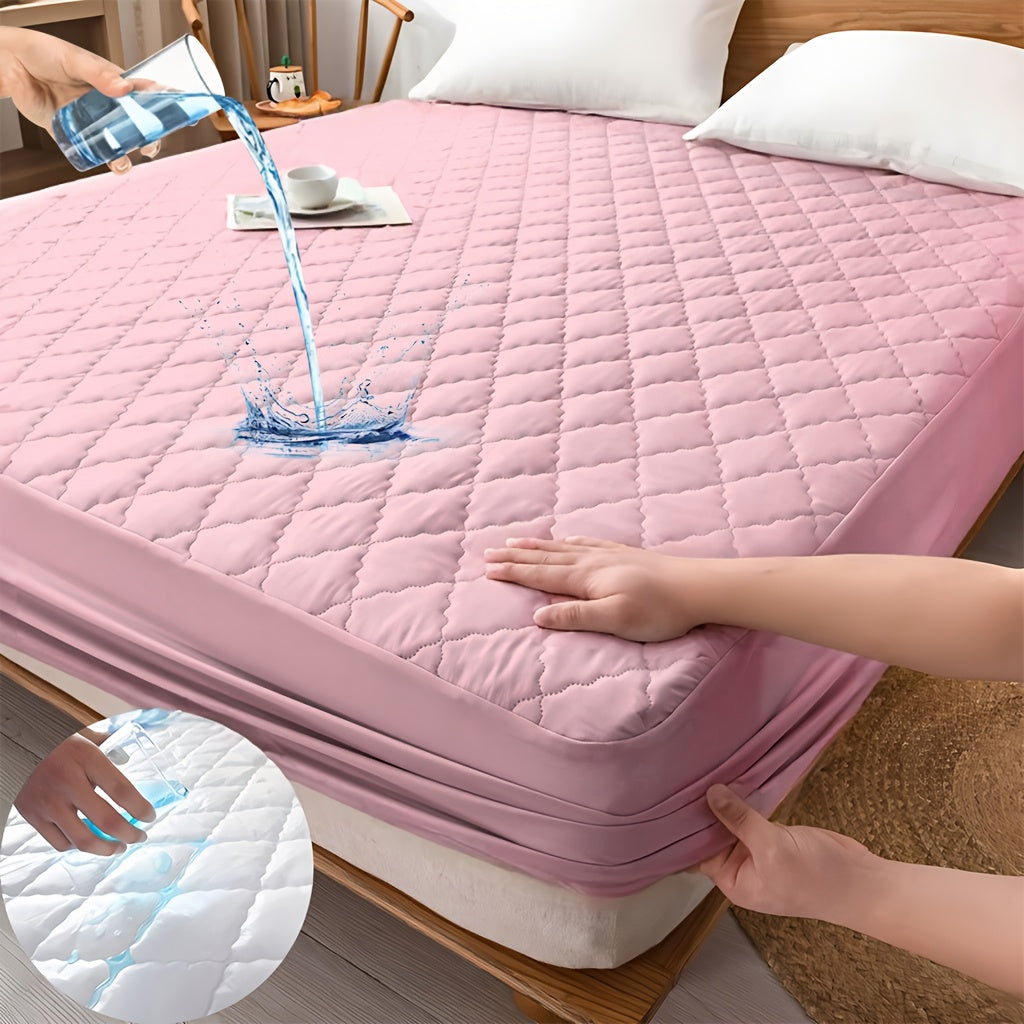 Fitted Sheet Mattress Protector- 100% Polyester, Full Coverage Bedding Cover with Secure Fit, Machine Washable, for Bedroom, Guest Room, with Deep Pocket, Fitted Bed Sheet