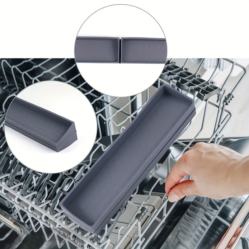 30-Inch Silicone Stove Organizer with Ultra-Strong Suction Base | Non-Slip Space-Saving Storage Rack for Spices, Utensils & Kitchen Tools | Heat-Resistant, Dishwasher-Safe & Durable Design for Gas & Electric Stoves, RV, Small Kitchens