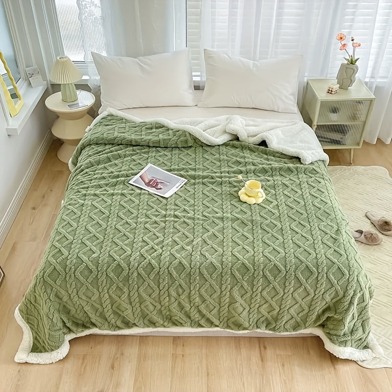 Double Sided Taffeta Blanket, Soft Machine Washable All Season Cover for Sleeping, Sofa Lounging and Air Conditioned Rooms in Three Size Options