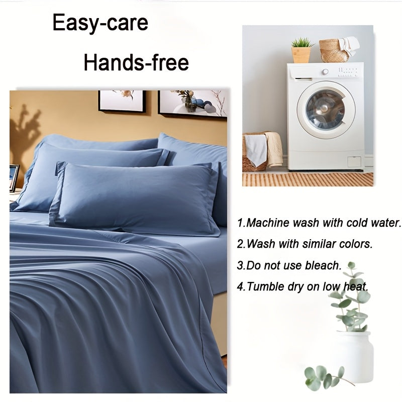 Quilted Bed in a Bag Comforter Set, 5 or 7 Piece Soft Fiber-Filled Bedding with Flat Sheet Fitted Sheet and Pillowcases for Twin Full Queen and King Beds