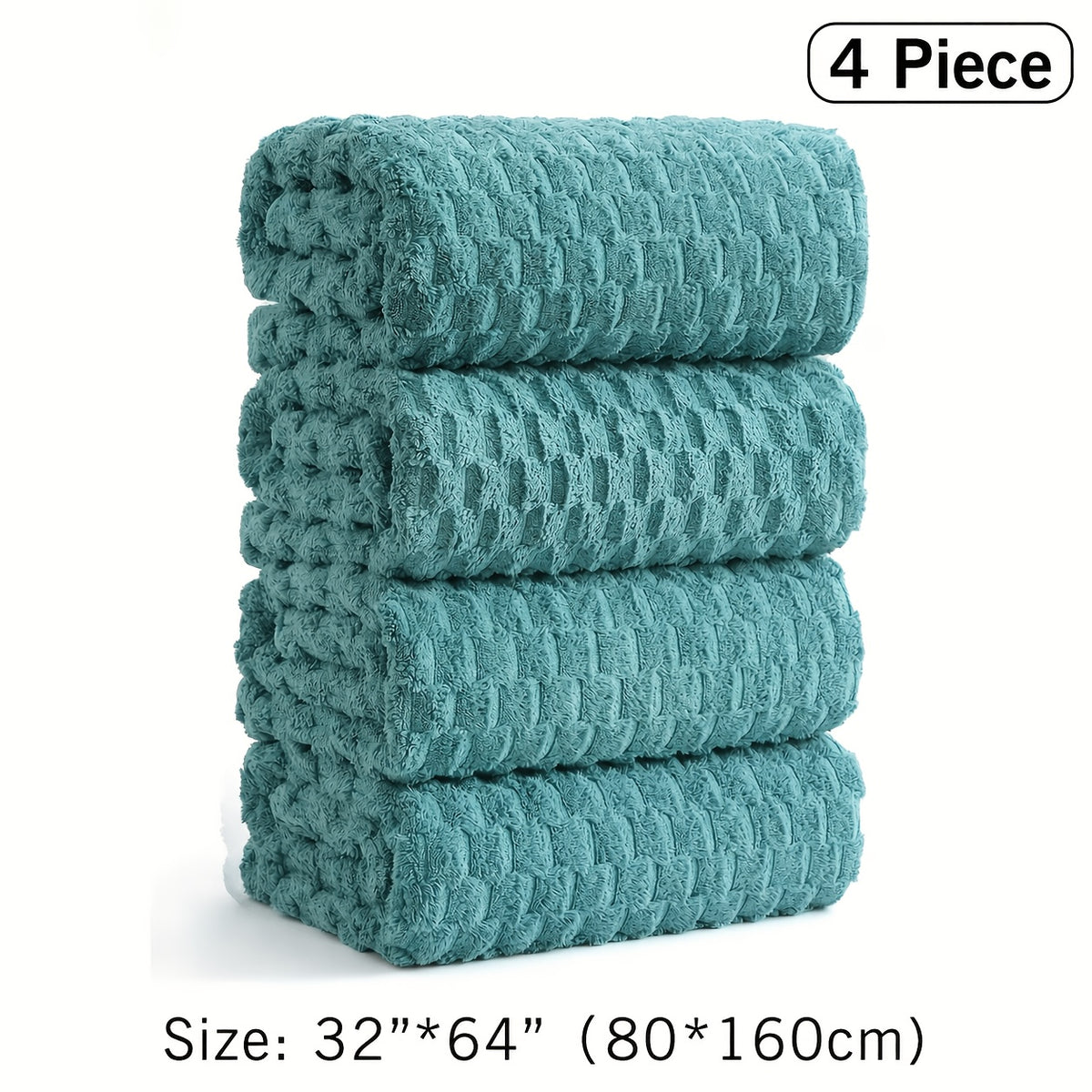 4pcs Oversized Bath Towel Set 32"x64" Extra Large Microfiber Towels Ultra Soft Quick Drying Multi Color Combo Beige White Light Blue Dark Gray And Random Color Luxurious Spa Grade Bath Towels for Home Family Or Gifting Modern Coastal Style