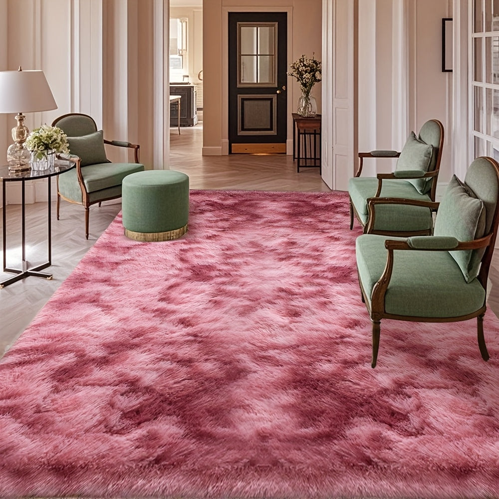 1pc Of Ultra Soft And Thick Fluffy Living Room Carpet, Non Slip, Soft, Comfortable, Fashionable, High-end, Available In Various Sizes And Colors. The Carpet Can Be Used for Bedroom, Dining Room, Living Room, And Office Decoration, Home Decoration