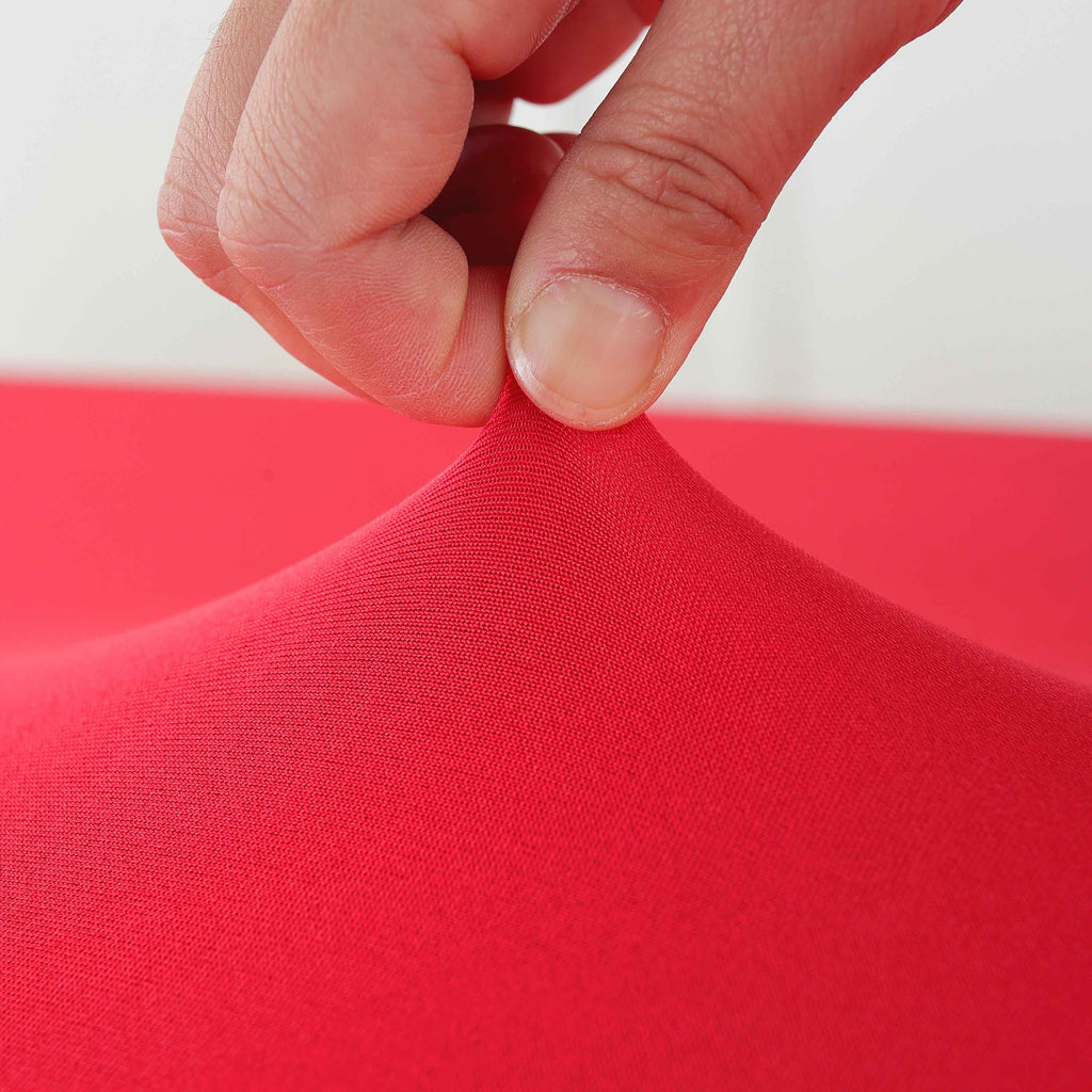 1pcs 4ft/6ft/8ft Spandex Tablecloth, Fitted tablecloth, Wrinkle Resistant Stretchable Rectangle Table Cover For Event, Wedding & Parties