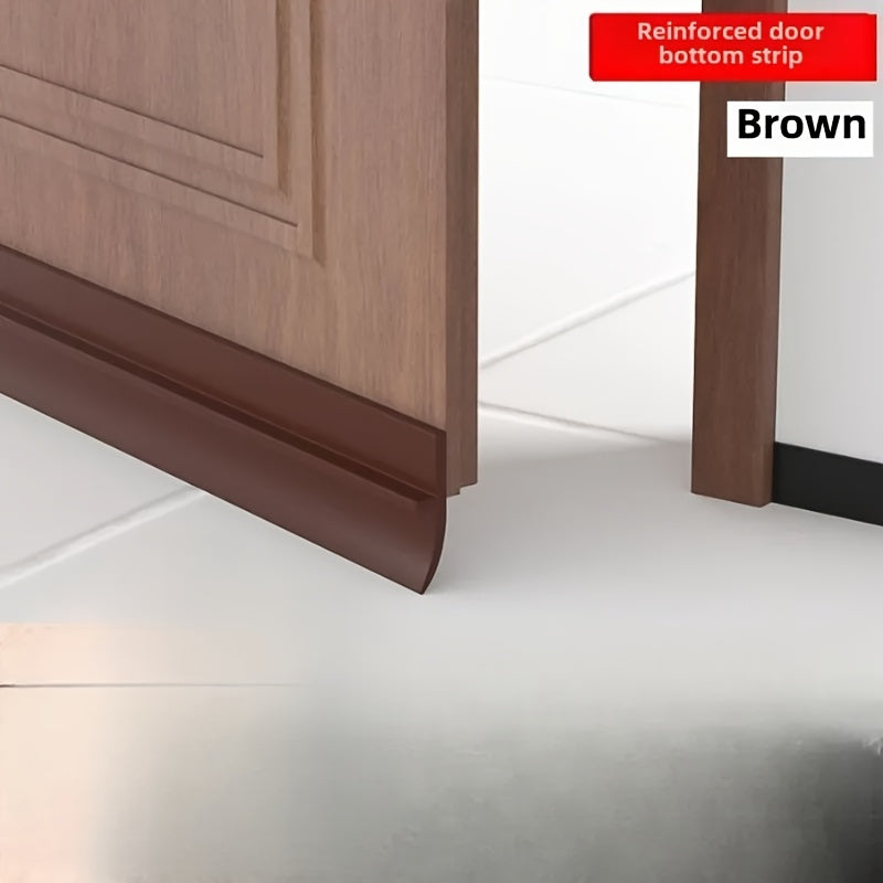 Weatherproof Door Bottom Seal - Thickened Anti-theft, Soundproof and Waterproof Self-adhesive Glass and Wood Door Seals, Home Decorating Weatherproof Insulation, Sealant Waterproofing